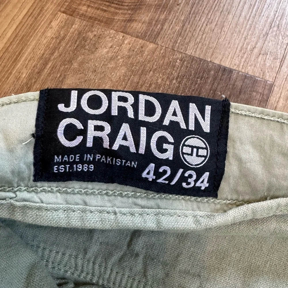 Jordan Craig Men’s Cargo Utility Jogger Pants in Army Green, size 42 Waist